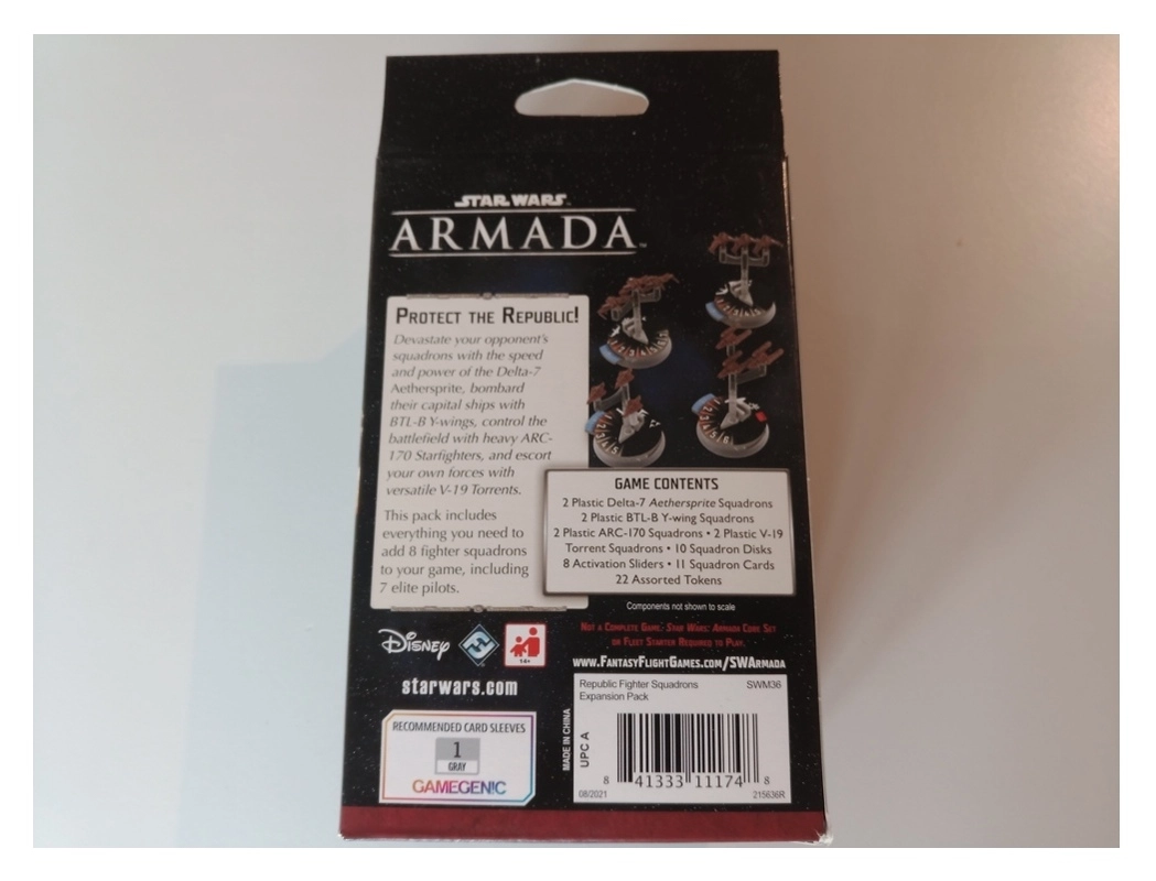 Star Wars Armada: Republic Fighter Squadrons Expansion Pack - EN (Defekte Verpackung)