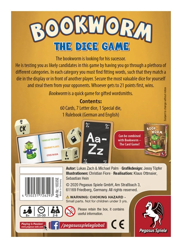 Bookworm - The Dice Game - EN