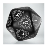 D20 Level Counter Black & white Die (1)