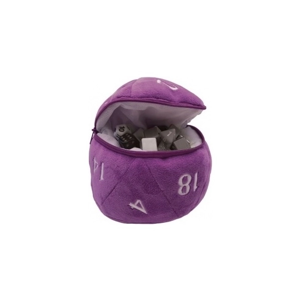 UP - D20 Plush Dice Bag - Purple