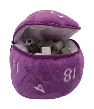 UP - D20 Plush Dice Bag - Purple