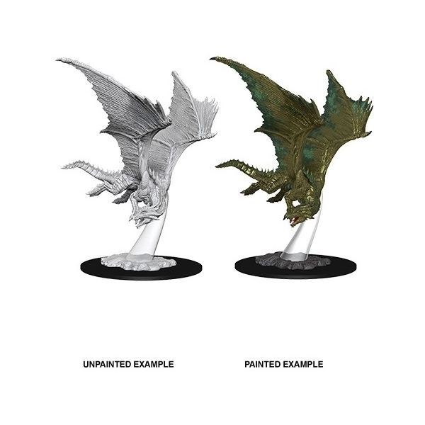 D&D Nolzurs Marvelous Miniatures W9 Young Bronze Dragon