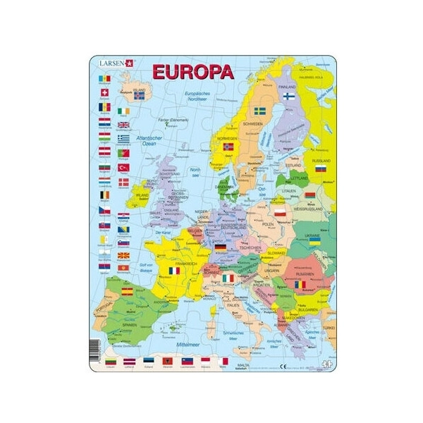 Lernkarte - Europa (politisch)