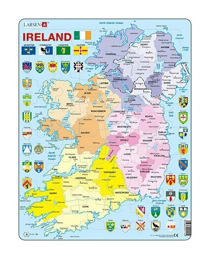 Politische Karte - Irland