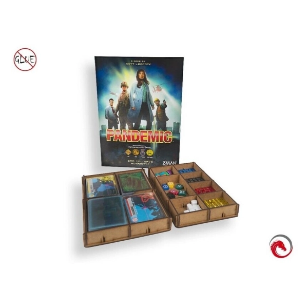 Sortiereinsatz für Pandemie (Pandemic) aus Holz