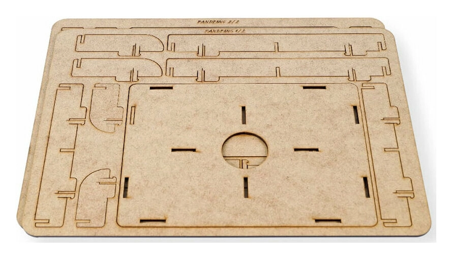 Sortiereinsatz für Pandemie (Pandemic) aus Holz