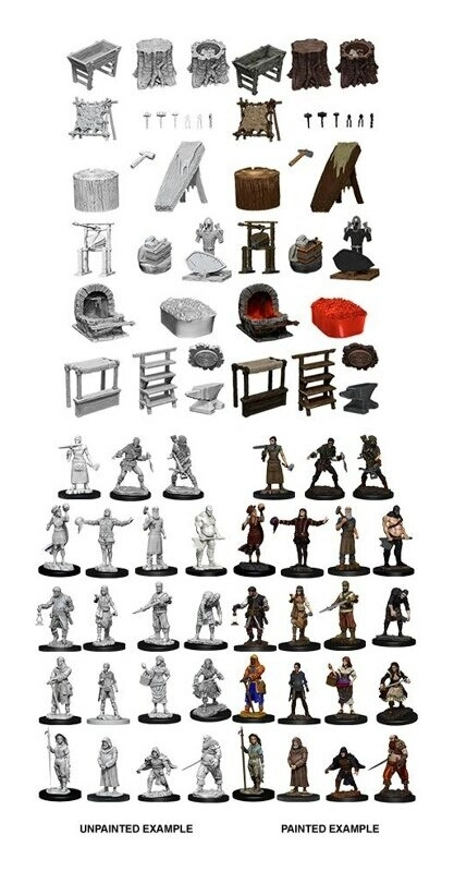 WizKids Deep Cuts Miniaturen Townspeople & Accessories