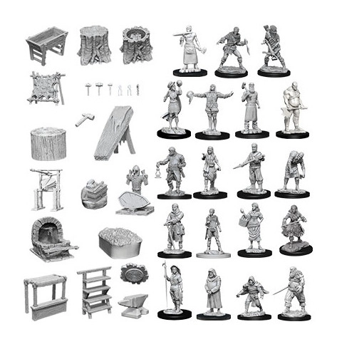 WizKids Deep Cuts Miniaturen Townspeople & Accessories