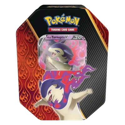 Pokémon Sammelkarten Hisui-Tornupto-V Tin-Box mit 4 Boosterpacks - DE