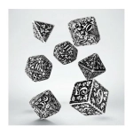 Forest 3D White & black Dice Set (7)