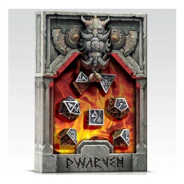 Metal Dwarven Dice Set (7)