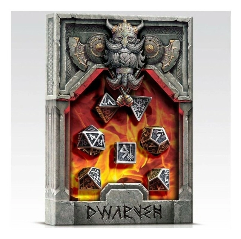 Metal Dwarven Dice Set (7)