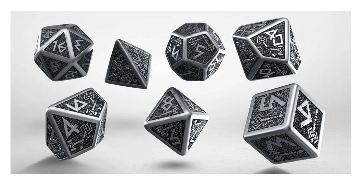 Metal Dwarven Dice Set (7)