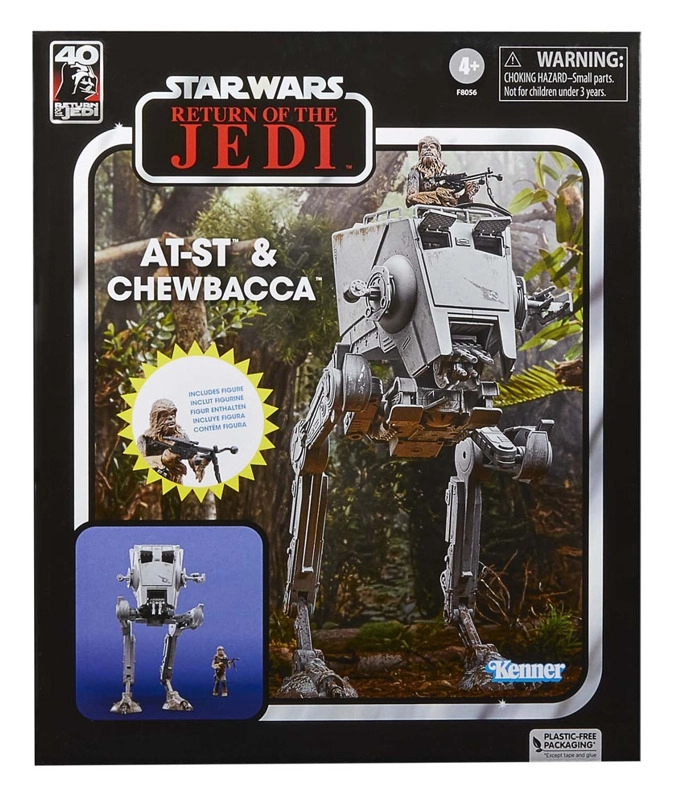 Star Wars Episode VI Vintage Collection Fahrzeug mit Actionfigur AT-ST & Chewbacca