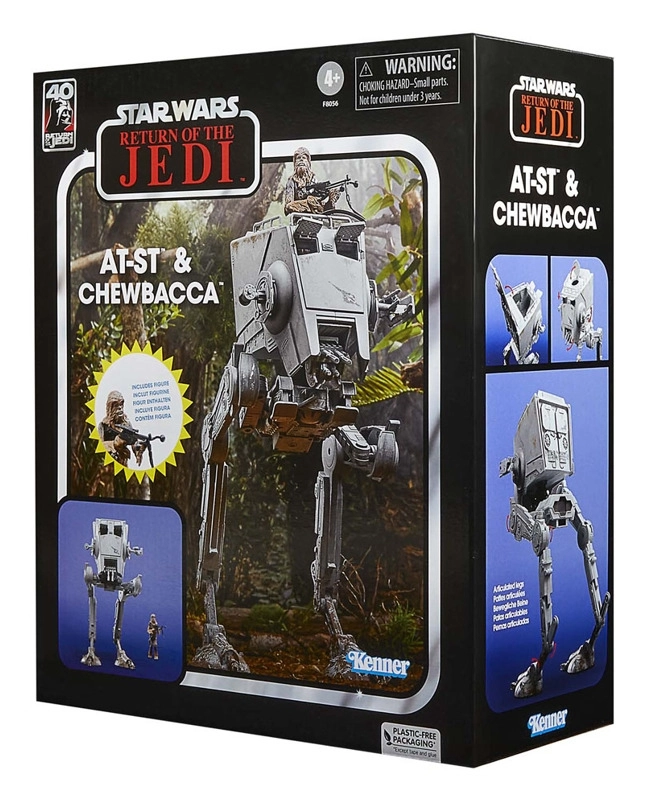 Star Wars Episode VI Vintage Collection Fahrzeug mit Actionfigur AT-ST & Chewbacca