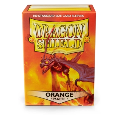 Dragon Shield Standard Sleeves - Matte Orange (100 Sleeves)