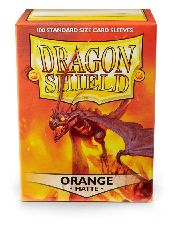 Dragon Shield Standard Sleeves - Matte Orange (100 Sleeves)