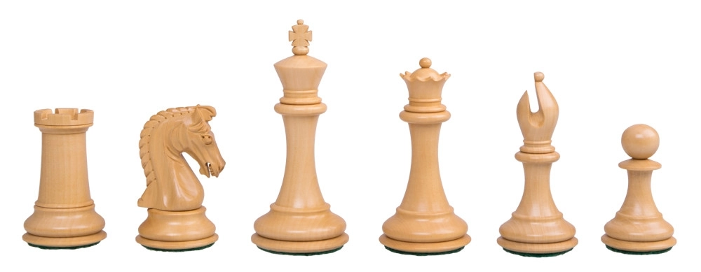 Schachfiguren Sinquefield Schwarz - 95mm