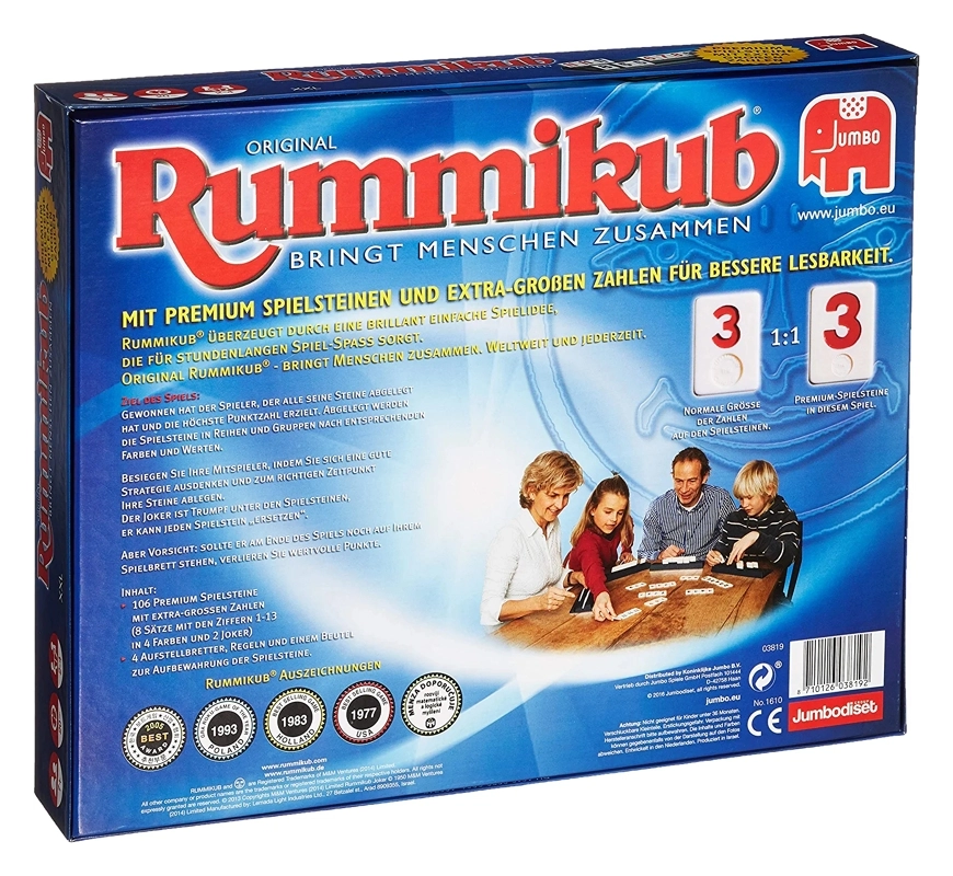 Original Rummikub - XXL - extra grosse Zahlen