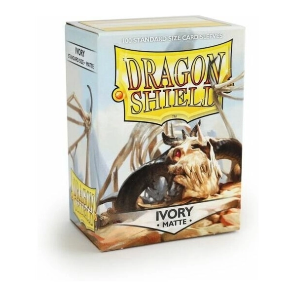 Dragon Shield Standard Sleeves - Matte Ivory (100 Sleeves)