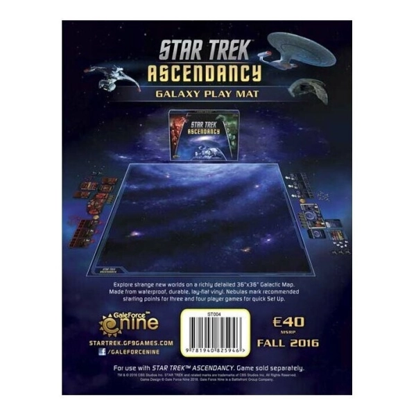 Star Trek Ascendancy Galaxy Play Mat