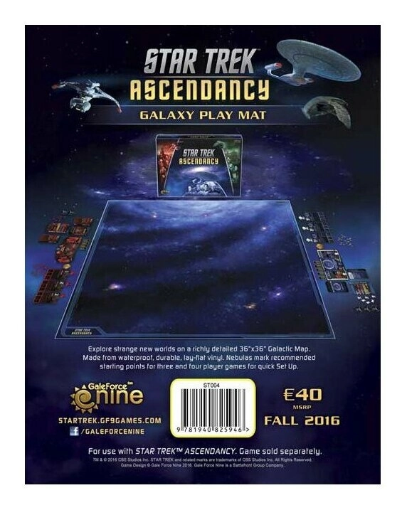 Star Trek Ascendancy Galaxy Play Mat