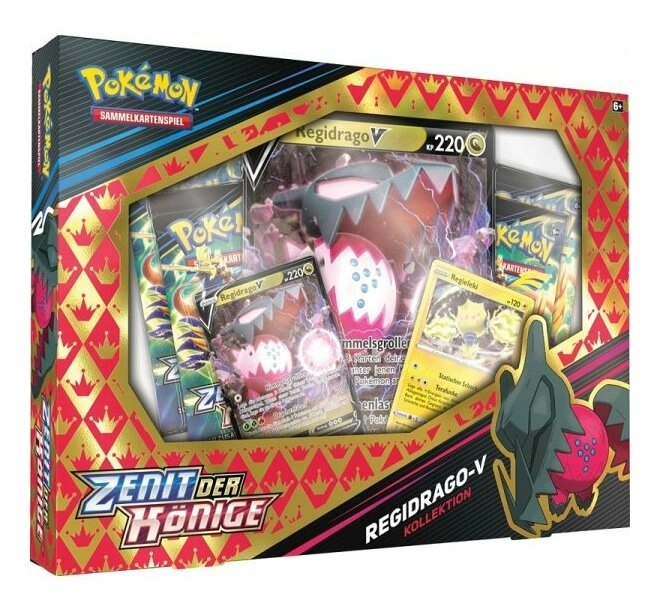 Pokémon SWSH12.5 V - Box - Zenit der Könige - Regidrago-V Kollektion - DE