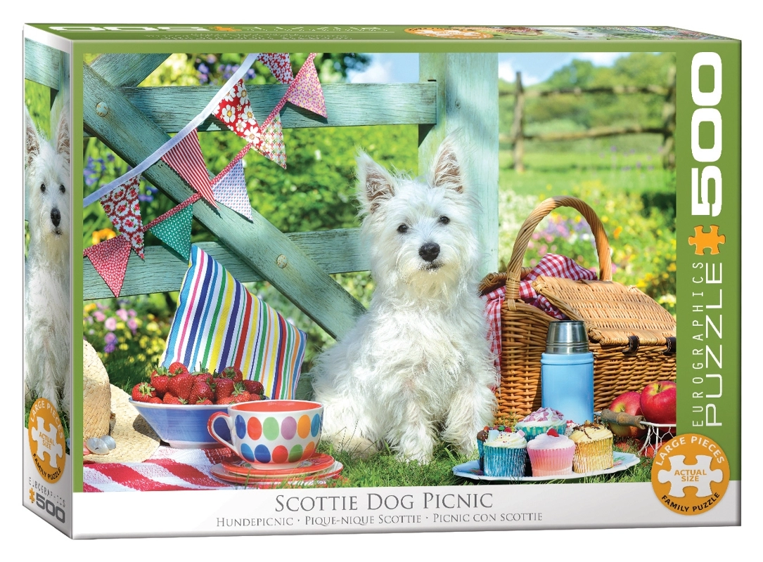 Scottie Hunde Picknick