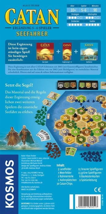 Catan Ergänzung 5-6 Spieler - Seefahrer