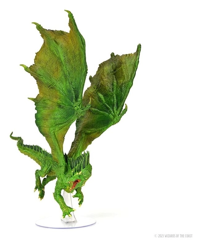 D&D Fantasy Miniatures: Icons of the Realms Adult Green Dragon Premium Figure