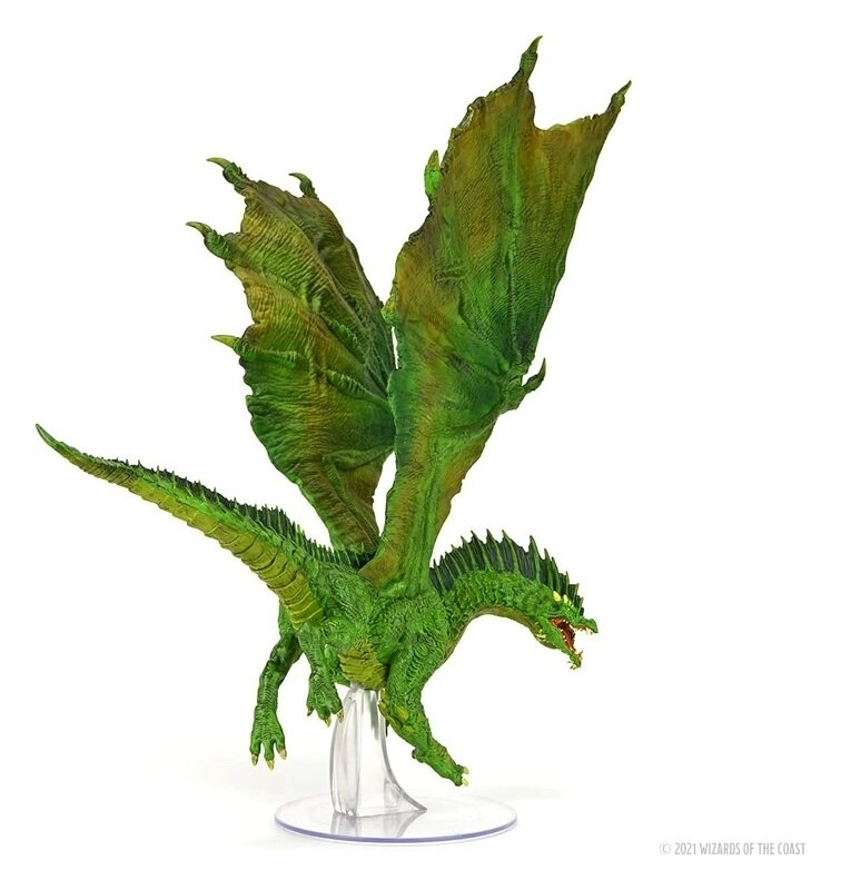 D&D Fantasy Miniatures: Icons of the Realms Adult Green Dragon Premium Figure