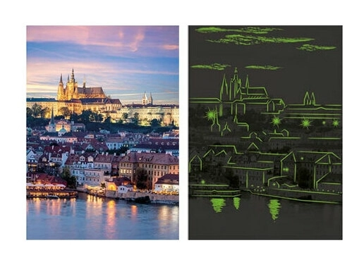 Historisches Viertel von Prag (Glow in the Dark)