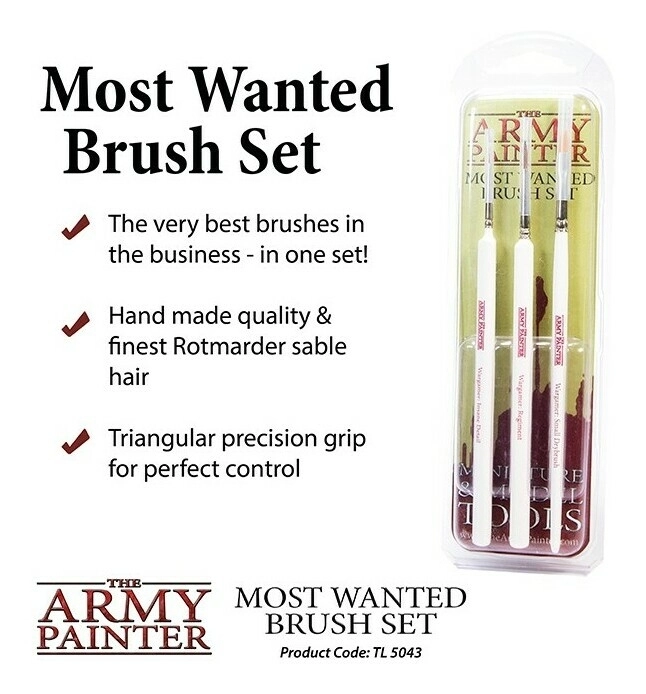 The Army Painter - Most Wanted Brush Set