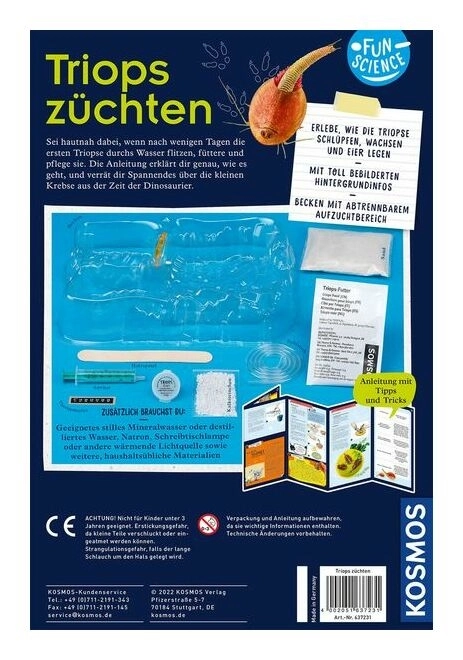 Fun Science Triops züchten, Experimentierkasten