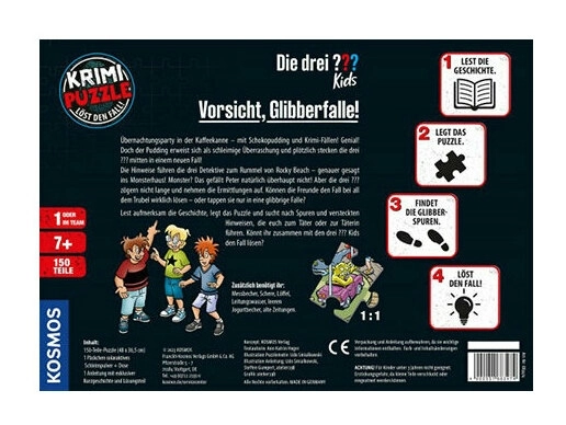 Krimi-Puzzle: Die drei ??? Kids - Vorsicht, Glibberfalle!