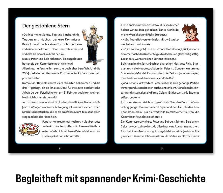 Krimipuzzle: Die drei ??? Kids Der gestohlene Stern (200 Teile)