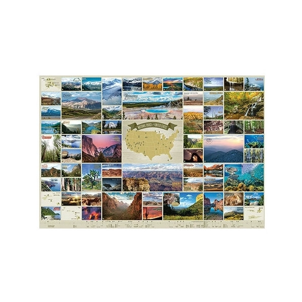 Nationalpark Collage der USA