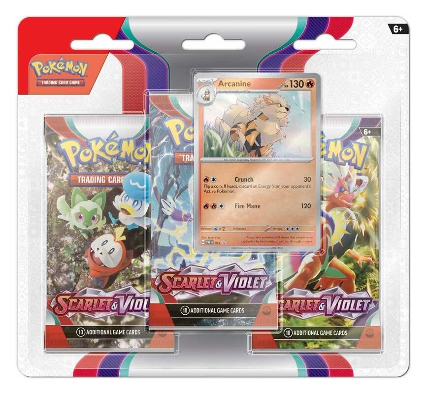 Pokémon SV01 - 3-Pack Blister - Arcanine - EN