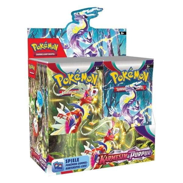 Pokémon SV01 - Karmesin & Purpur Booster Display (36 Booster) - DE