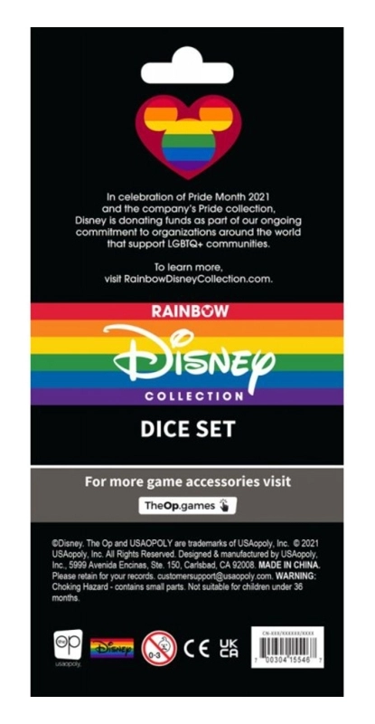 Disney Rainbow Dice Set