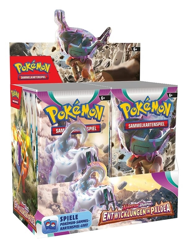 Pokémon SV02 - Karmesin & Purpur - Entwicklungen in Paldea Booster Display (36 Booster) - DE