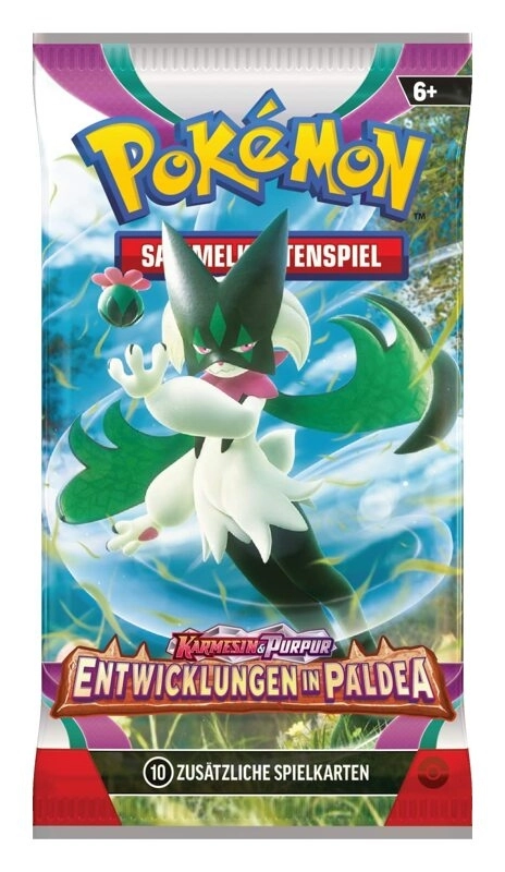 Pokémon SV02 - Karmesin & Purpur - Entwicklungen in Paldea Booster Display (36 Booster) - DE