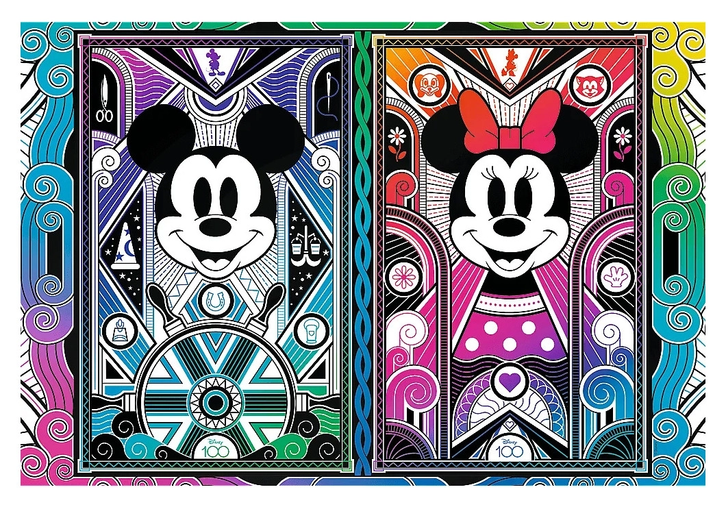 Holzpuzzle - 100 Jahre Disney - Mickey & Minnie