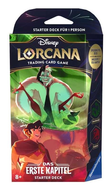 Disney Lorcana - Starter Deck 3 - Cruella De Vil, Aladdin - Das Erste Kapitel - DE