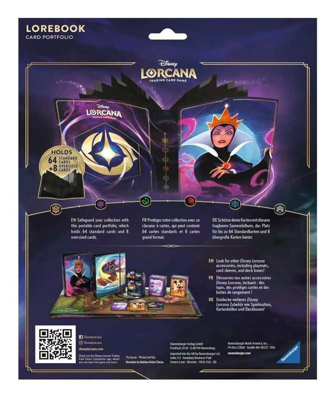 Disney Lorcana - The Evil Queen - Lorebook Card Portfolio