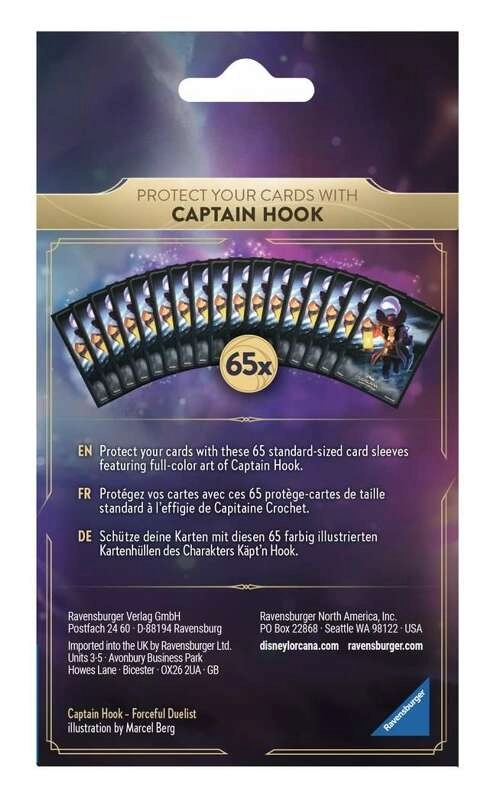 Disney Lorcana - Sleeves - Captain Hook (65 Sleeves)