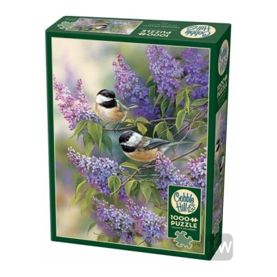 Chickadees and Lilacs - Rosemary Millette