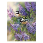 Chickadees and Lilacs - Rosemary Millette