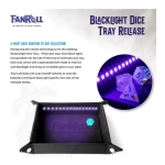 Blacklight Dice Tray with D20 Black