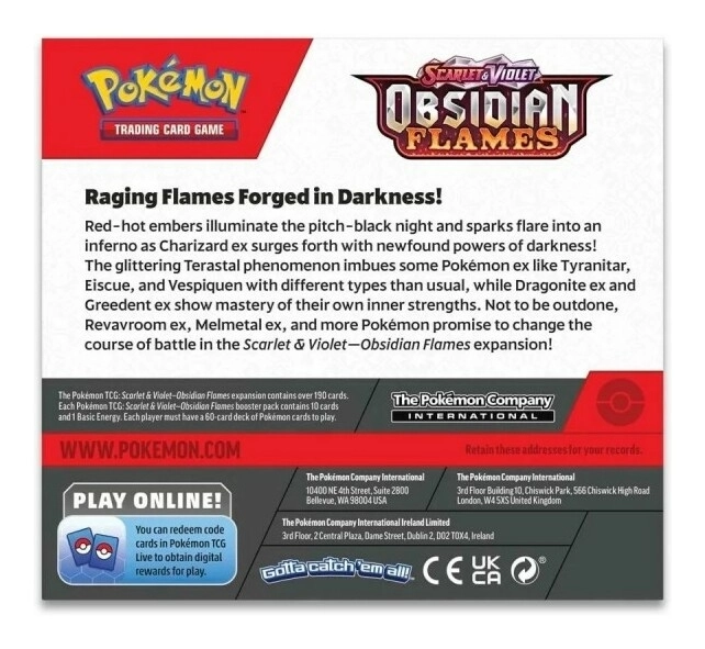 Pokémon SV03 - Obsidian Flames Display (36 Booster) - EN